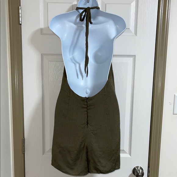 Olive Halter Romper - Picture 3 of 9